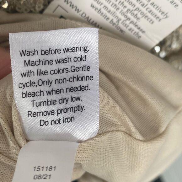 Dalia MacPhee Gold Sequin Embellished Mini Dress - Picture 10 of 10